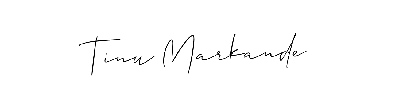 Also we have Tinu Markande name is the best signature style. Create professional handwritten signature collection using Allison_Script autograph style. Tinu Markande signature style 2 images and pictures png