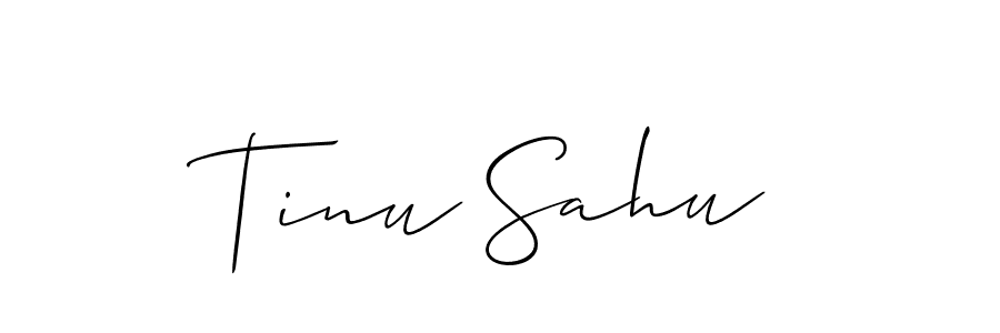 Best and Professional Signature Style for Tinu Sahu. Allison_Script Best Signature Style Collection. Tinu Sahu signature style 2 images and pictures png