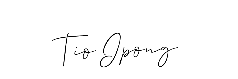 You can use this online signature creator to create a handwritten signature for the name Tio Ipong. This is the best online autograph maker. Tio Ipong signature style 2 images and pictures png