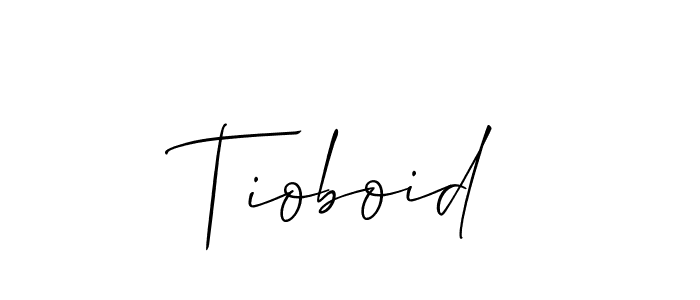 Best and Professional Signature Style for Tioboid. Allison_Script Best Signature Style Collection. Tioboid signature style 2 images and pictures png