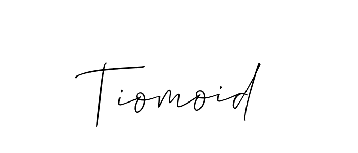 Design your own signature with our free online signature maker. With this signature software, you can create a handwritten (Allison_Script) signature for name Tiomoid. Tiomoid signature style 2 images and pictures png