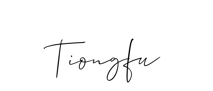 It looks lik you need a new signature style for name Tiongfu. Design unique handwritten (Allison_Script) signature with our free signature maker in just a few clicks. Tiongfu signature style 2 images and pictures png