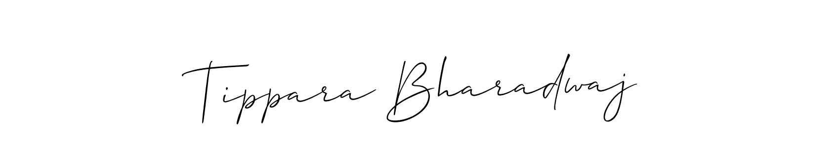 Tippara Bharadwaj stylish signature style. Best Handwritten Sign (Allison_Script) for my name. Handwritten Signature Collection Ideas for my name Tippara Bharadwaj. Tippara Bharadwaj signature style 2 images and pictures png