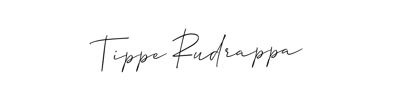 Similarly Allison_Script is the best handwritten signature design. Signature creator online .You can use it as an online autograph creator for name Tippe Rudrappa. Tippe Rudrappa signature style 2 images and pictures png