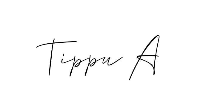 Similarly Allison_Script is the best handwritten signature design. Signature creator online .You can use it as an online autograph creator for name Tippu A. Tippu A signature style 2 images and pictures png