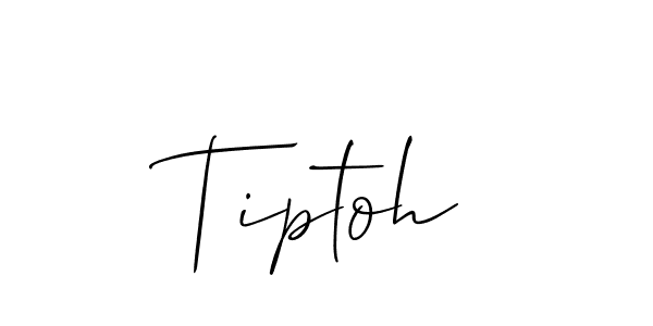 Also we have Tiptoh name is the best signature style. Create professional handwritten signature collection using Allison_Script autograph style. Tiptoh signature style 2 images and pictures png