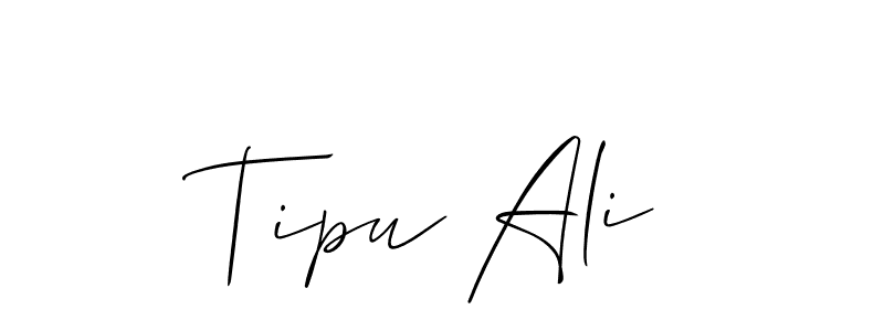 How to Draw Tipu Ali signature style? Allison_Script is a latest design signature styles for name Tipu Ali. Tipu Ali signature style 2 images and pictures png