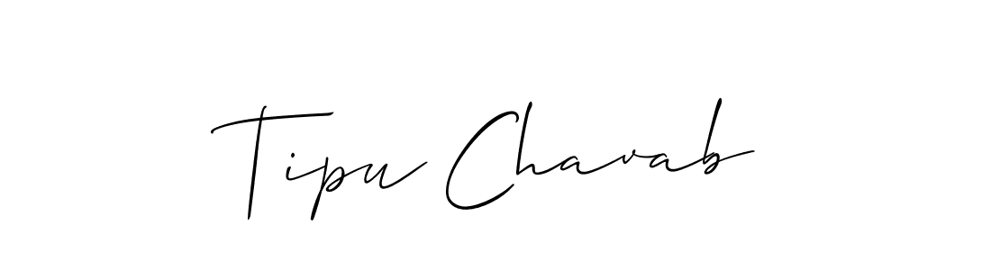 Also we have Tipu Chavab name is the best signature style. Create professional handwritten signature collection using Allison_Script autograph style. Tipu Chavab signature style 2 images and pictures png