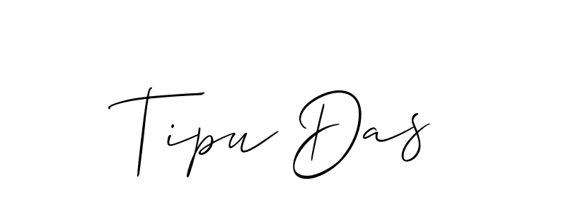 Make a beautiful signature design for name Tipu Das. With this signature (Allison_Script) style, you can create a handwritten signature for free. Tipu Das signature style 2 images and pictures png