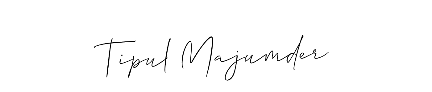 Use a signature maker to create a handwritten signature online. With this signature software, you can design (Allison_Script) your own signature for name Tipul Majumder. Tipul Majumder signature style 2 images and pictures png