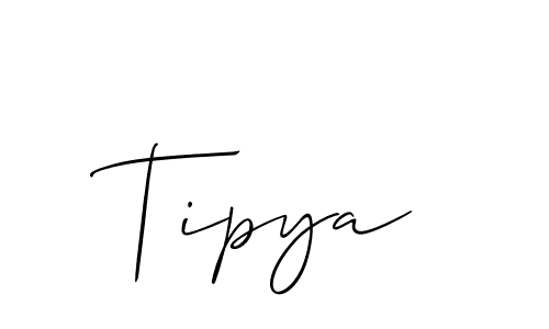 Best and Professional Signature Style for Tipya. Allison_Script Best Signature Style Collection. Tipya signature style 2 images and pictures png
