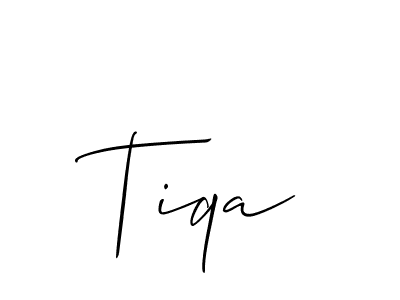 Once you've used our free online signature maker to create your best signature Allison_Script style, it's time to enjoy all of the benefits that Tiqa name signing documents. Tiqa signature style 2 images and pictures png