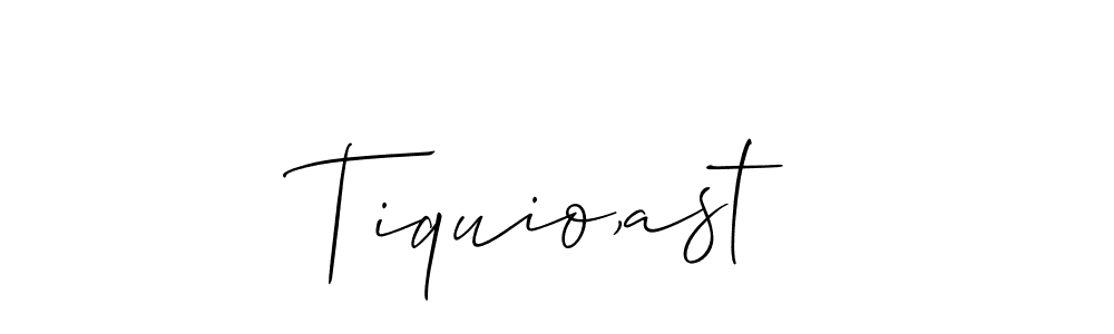 Once you've used our free online signature maker to create your best signature Allison_Script style, it's time to enjoy all of the benefits that Tiquio,ast name signing documents. Tiquio,ast signature style 2 images and pictures png