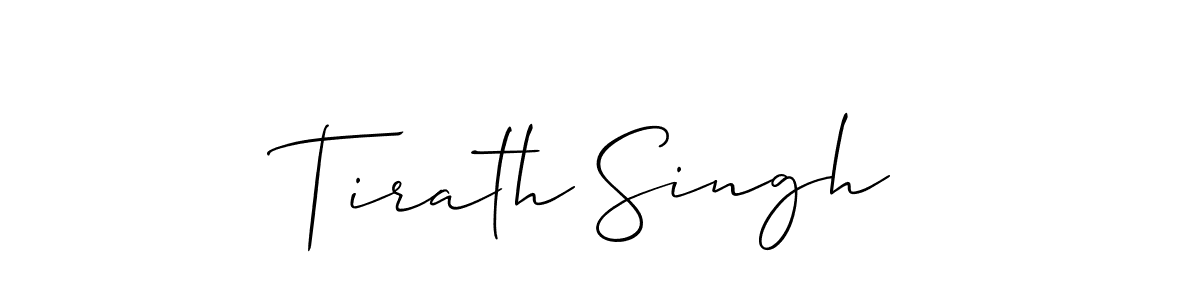 Similarly Allison_Script is the best handwritten signature design. Signature creator online .You can use it as an online autograph creator for name Tirath Singh. Tirath Singh signature style 2 images and pictures png
