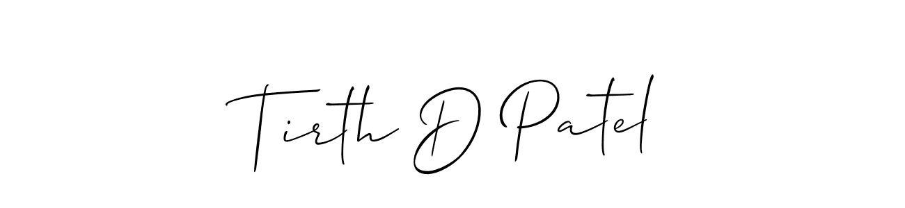 This is the best signature style for the Tirth D Patel name. Also you like these signature font (Allison_Script). Mix name signature. Tirth D Patel signature style 2 images and pictures png