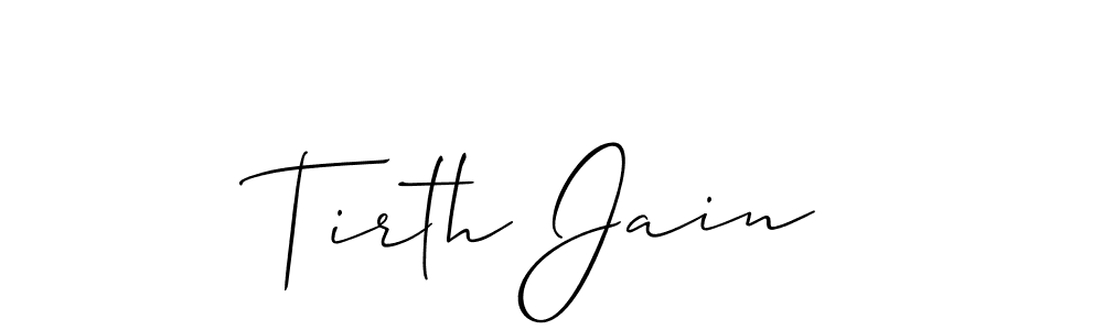 Once you've used our free online signature maker to create your best signature Allison_Script style, it's time to enjoy all of the benefits that Tirth Jain name signing documents. Tirth Jain signature style 2 images and pictures png