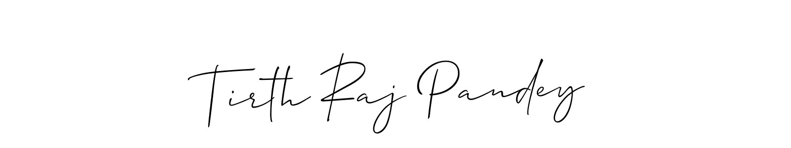 It looks lik you need a new signature style for name Tirth Raj Pandey. Design unique handwritten (Allison_Script) signature with our free signature maker in just a few clicks. Tirth Raj Pandey signature style 2 images and pictures png