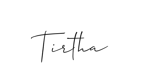 You should practise on your own different ways (Allison_Script) to write your name (Tirtha) in signature. don't let someone else do it for you. Tirtha signature style 2 images and pictures png
