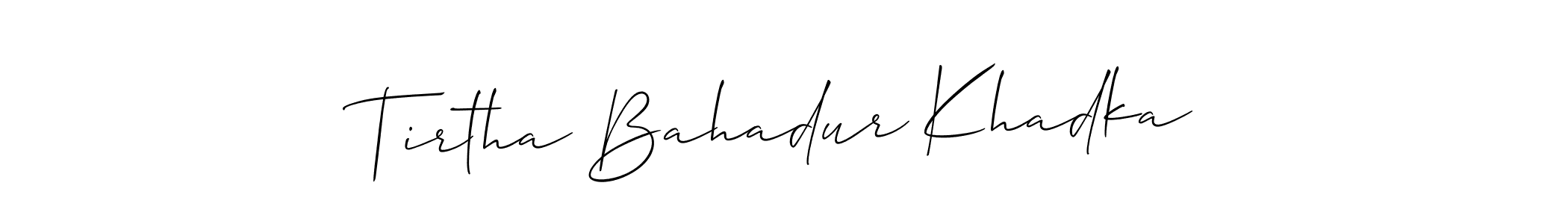 Once you've used our free online signature maker to create your best signature Allison_Script style, it's time to enjoy all of the benefits that Tirtha Bahadur Khadka name signing documents. Tirtha Bahadur Khadka signature style 2 images and pictures png