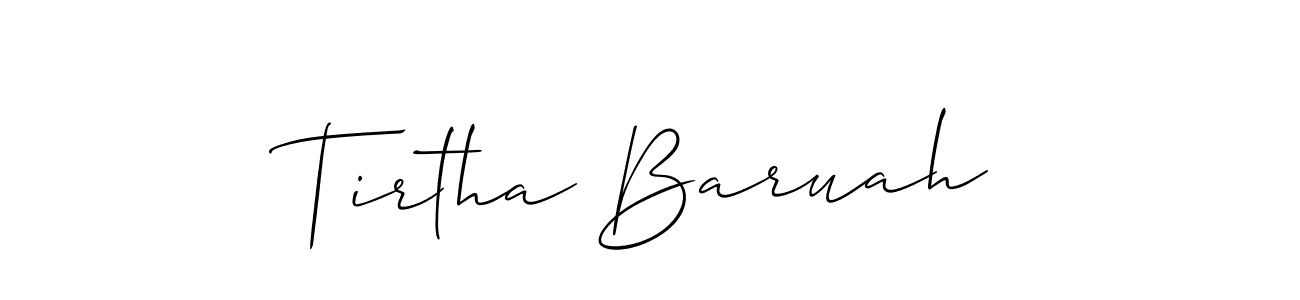 Similarly Allison_Script is the best handwritten signature design. Signature creator online .You can use it as an online autograph creator for name Tirtha Baruah. Tirtha Baruah signature style 2 images and pictures png