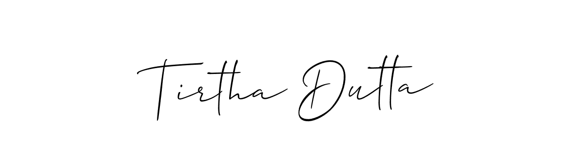 You can use this online signature creator to create a handwritten signature for the name Tirtha Dutta. This is the best online autograph maker. Tirtha Dutta signature style 2 images and pictures png