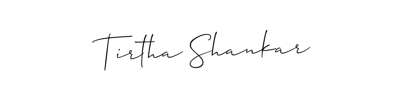Tirtha Shankar stylish signature style. Best Handwritten Sign (Allison_Script) for my name. Handwritten Signature Collection Ideas for my name Tirtha Shankar. Tirtha Shankar signature style 2 images and pictures png