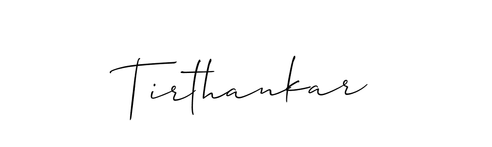 Create a beautiful signature design for name Tirthankar. With this signature (Allison_Script) fonts, you can make a handwritten signature for free. Tirthankar signature style 2 images and pictures png