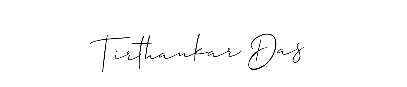 Use a signature maker to create a handwritten signature online. With this signature software, you can design (Allison_Script) your own signature for name Tirthankar Das. Tirthankar Das signature style 2 images and pictures png