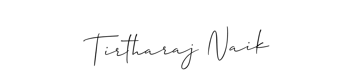 Also You can easily find your signature by using the search form. We will create Tirtharaj Naik name handwritten signature images for you free of cost using Allison_Script sign style. Tirtharaj Naik signature style 2 images and pictures png