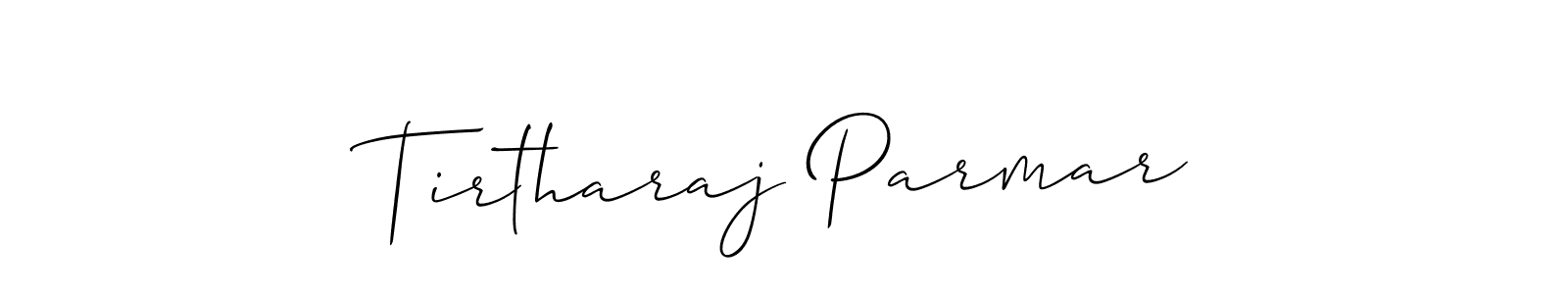 Also You can easily find your signature by using the search form. We will create Tirtharaj Parmar name handwritten signature images for you free of cost using Allison_Script sign style. Tirtharaj Parmar signature style 2 images and pictures png