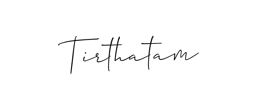 Make a beautiful signature design for name Tirthatam. Use this online signature maker to create a handwritten signature for free. Tirthatam signature style 2 images and pictures png