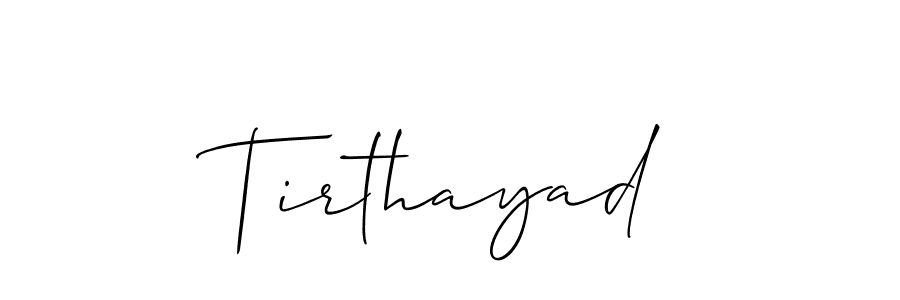 Once you've used our free online signature maker to create your best signature Allison_Script style, it's time to enjoy all of the benefits that Tirthayad name signing documents. Tirthayad signature style 2 images and pictures png