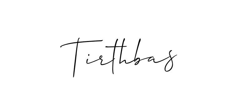 How to Draw Tirthbas signature style? Allison_Script is a latest design signature styles for name Tirthbas. Tirthbas signature style 2 images and pictures png