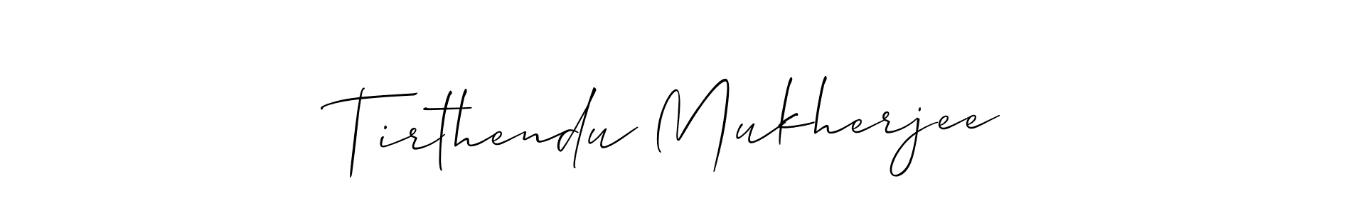 Use a signature maker to create a handwritten signature online. With this signature software, you can design (Allison_Script) your own signature for name Tirthendu Mukherjee. Tirthendu Mukherjee signature style 2 images and pictures png