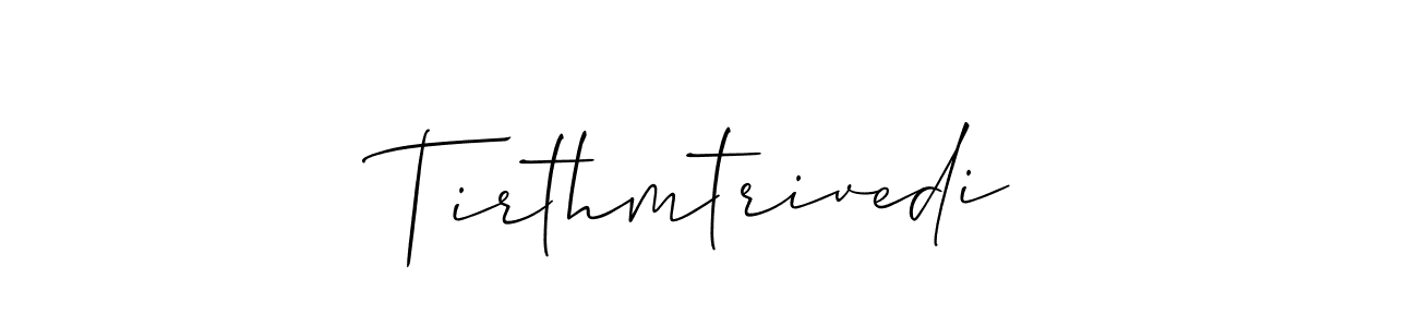 You can use this online signature creator to create a handwritten signature for the name Tirthmtrivedi. This is the best online autograph maker. Tirthmtrivedi signature style 2 images and pictures png
