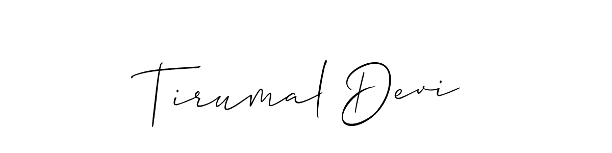 Also You can easily find your signature by using the search form. We will create Tirumal Devi name handwritten signature images for you free of cost using Allison_Script sign style. Tirumal Devi signature style 2 images and pictures png