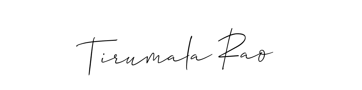 You should practise on your own different ways (Allison_Script) to write your name (Tirumala Rao) in signature. don't let someone else do it for you. Tirumala Rao signature style 2 images and pictures png