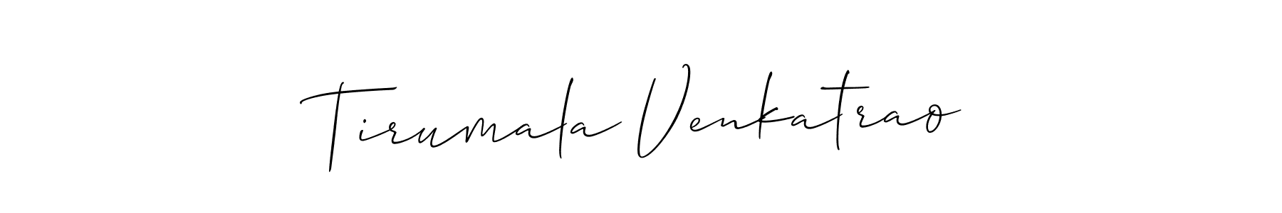 if you are searching for the best signature style for your name Tirumala Venkatrao. so please give up your signature search. here we have designed multiple signature styles  using Allison_Script. Tirumala Venkatrao signature style 2 images and pictures png