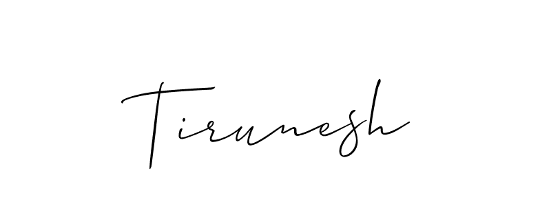 Create a beautiful signature design for name Tirunesh. With this signature (Allison_Script) fonts, you can make a handwritten signature for free. Tirunesh signature style 2 images and pictures png