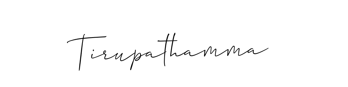 The best way (Allison_Script) to make a short signature is to pick only two or three words in your name. The name Tirupathamma include a total of six letters. For converting this name. Tirupathamma signature style 2 images and pictures png