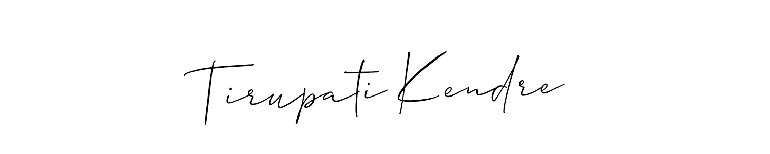 You can use this online signature creator to create a handwritten signature for the name Tirupati Kendre. This is the best online autograph maker. Tirupati Kendre signature style 2 images and pictures png