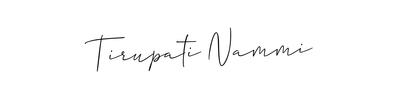 if you are searching for the best signature style for your name Tirupati Nammi. so please give up your signature search. here we have designed multiple signature styles  using Allison_Script. Tirupati Nammi signature style 2 images and pictures png