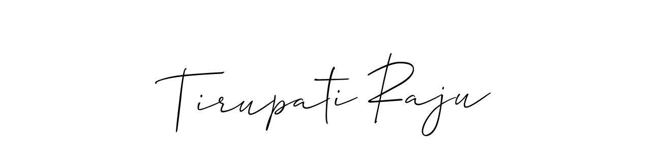 Similarly Allison_Script is the best handwritten signature design. Signature creator online .You can use it as an online autograph creator for name Tirupati Raju. Tirupati Raju signature style 2 images and pictures png