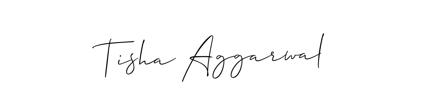 Similarly Allison_Script is the best handwritten signature design. Signature creator online .You can use it as an online autograph creator for name Tisha Aggarwal. Tisha Aggarwal signature style 2 images and pictures png