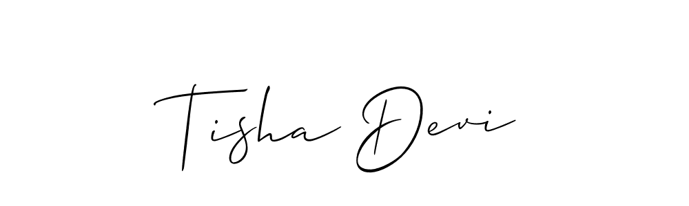 How to Draw Tisha Devi signature style? Allison_Script is a latest design signature styles for name Tisha Devi. Tisha Devi signature style 2 images and pictures png