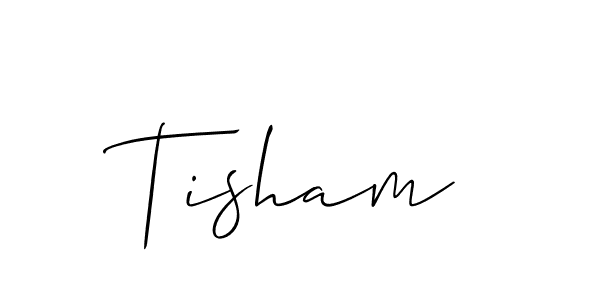 How to Draw Tisham signature style? Allison_Script is a latest design signature styles for name Tisham. Tisham signature style 2 images and pictures png