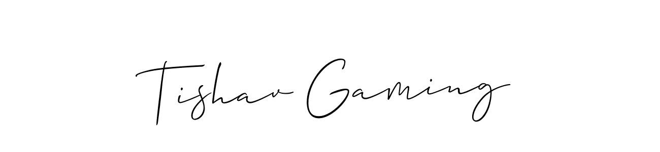Best and Professional Signature Style for Tishav Gaming. Allison_Script Best Signature Style Collection. Tishav Gaming signature style 2 images and pictures png