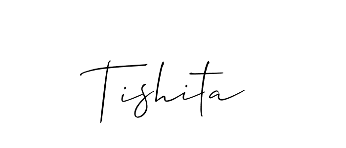 Similarly Allison_Script is the best handwritten signature design. Signature creator online .You can use it as an online autograph creator for name Tishita. Tishita signature style 2 images and pictures png