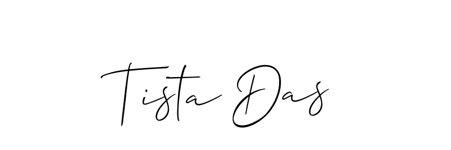 Also You can easily find your signature by using the search form. We will create Tista Das name handwritten signature images for you free of cost using Allison_Script sign style. Tista Das signature style 2 images and pictures png