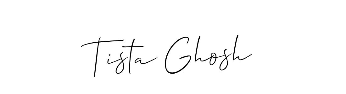 You should practise on your own different ways (Allison_Script) to write your name (Tista Ghosh) in signature. don't let someone else do it for you. Tista Ghosh signature style 2 images and pictures png